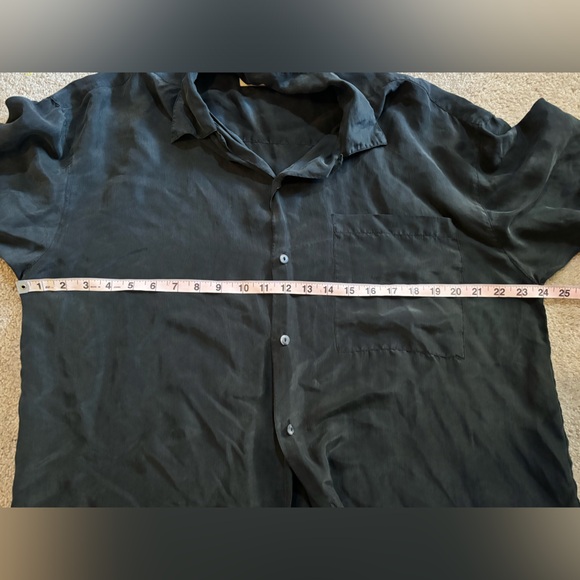 Vintage Creative Edge Silk Button Down Shirt M - Picture 5 of 9